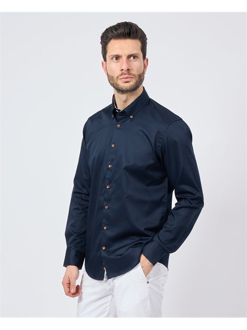 Bugatti men's shirt with contrasting buttons BUGATTI | 9350-78500C390