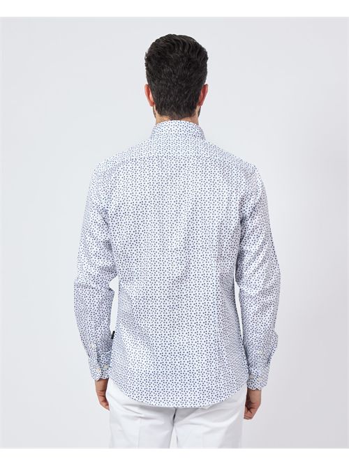 Bugatti men's shirt with micro-patterns BUGATTI | 9350-78502C390