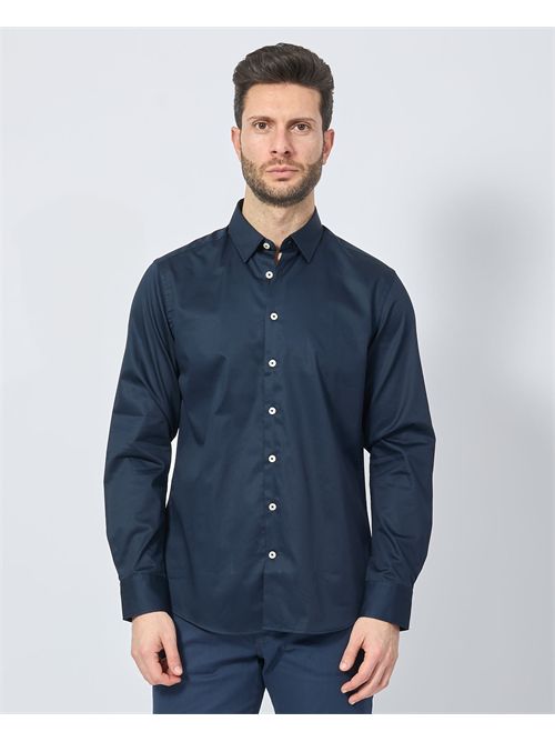 Camicia blu Bugatti con bottoni BUGATTI | 9750-78504C390