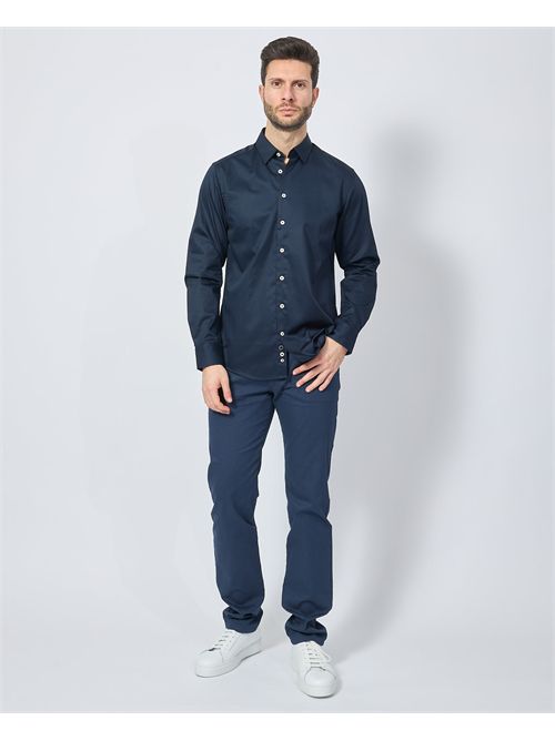 Chemise homme bleue Bugatti à boutons BUGATTI | 9750-78504C390