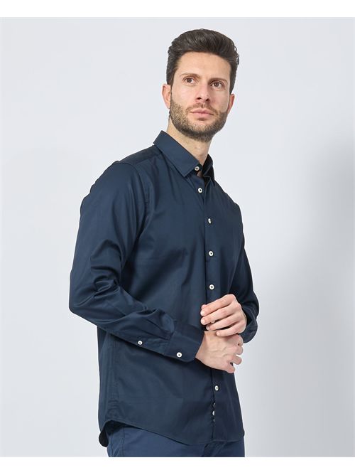 Bugatti Blue Button Down Men's Shirt BUGATTI | 9750-78504C390