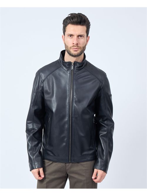 Veste en cuir entièrement zippée Bugatti BUGATTI | P10006-125096490