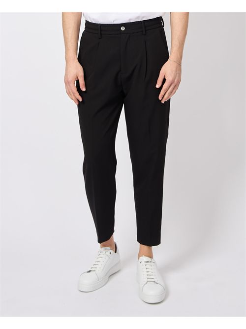By And men's trousers with pleats and elastic BY-AND | RELAX/IBZ9