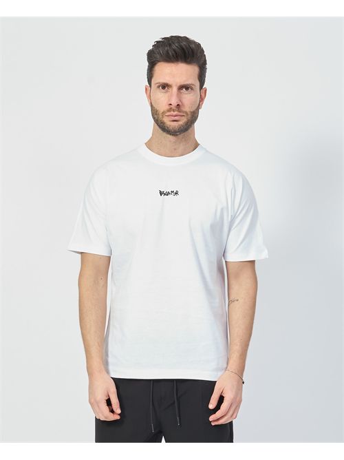 T-shirt pour homme Disclaimer avec logo devant et derrière DISCLAIMER | DS54802BIANCO/NERO