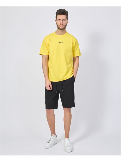 Men's T-shirt Disclaimer with logo front and back DISCLAIMER | DS54802GIALLO/NERO