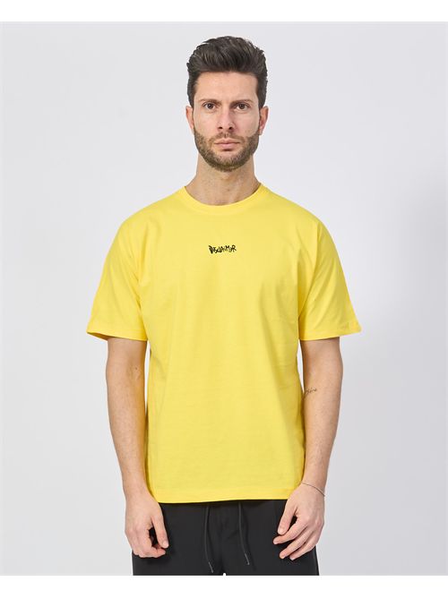 T-shirt uomo Disclaimer con logo fronte retro DISCLAIMER | DS54802GIALLO/NERO