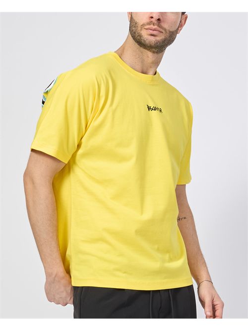 T-shirt uomo Disclaimer con logo fronte retro DISCLAIMER | DS54802GIALLO/NERO