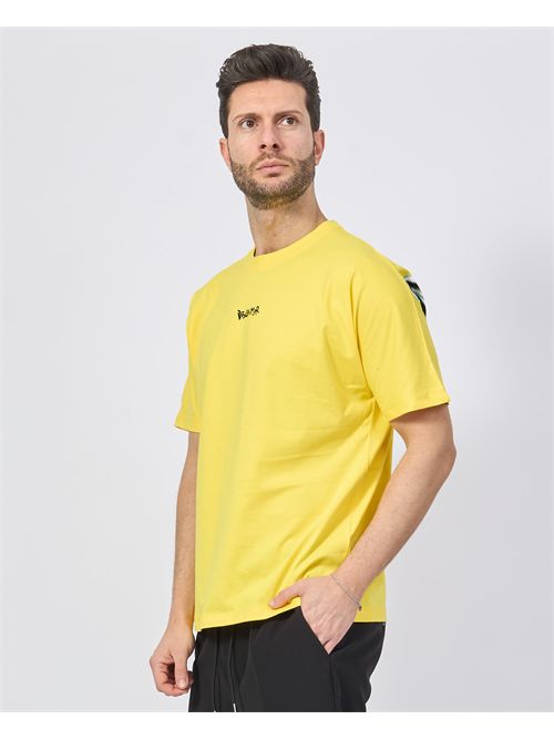 T-shirt uomo Disclaimer con logo fronte retro DISCLAIMER | DS54802GIALLO/NERO