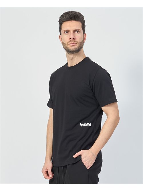 T-shirt Disclaimer con logo sul fondo DISCLAIMER | DS54810NERO