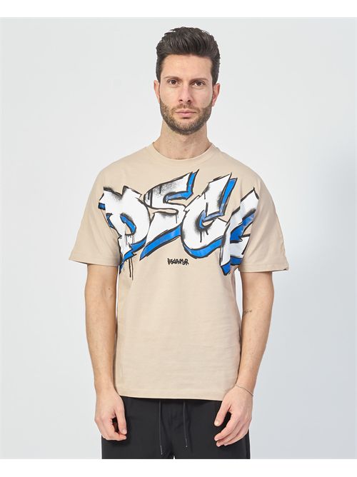 Men's T-shirt Disclaimer with decomposed logo DISCLAIMER | DS54820SAFARI