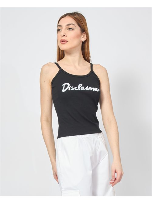 Top nero Disclaimer con logo frontale DISCLAIMER | DS54904NERO/BIANCO