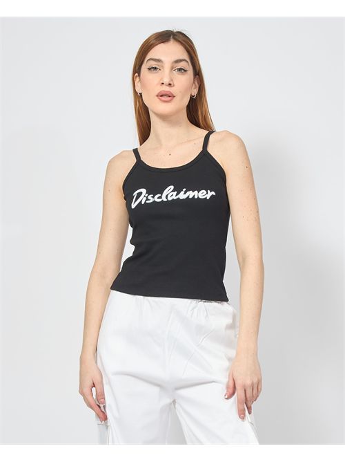 Top nero Disclaimer con logo frontale DISCLAIMER | DS54904NERO/BIANCO