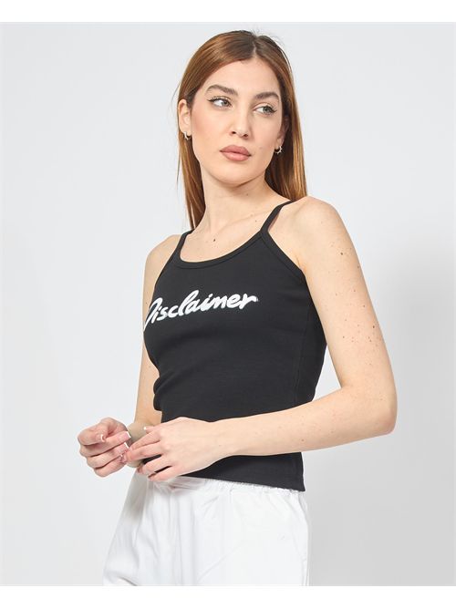 Black top Disclaimer with front logo DISCLAIMER | DS54904NERO/BIANCO