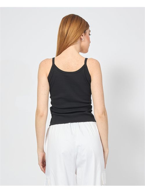 Black top Disclaimer with front logo DISCLAIMER | DS54904NERO/BIANCO