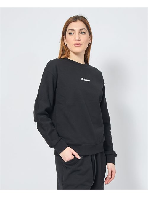 Women's Disclaimer Sweatshirt with Back Logo DISCLAIMER | DS54910NERO/BIANCO