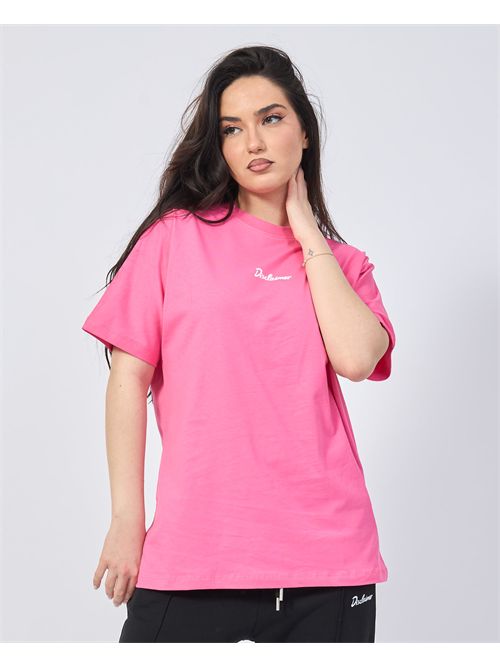 Disclaimer t-shirt fucsia con logo sul retro DISCLAIMER | DS54913FUCSIA/BIANCO