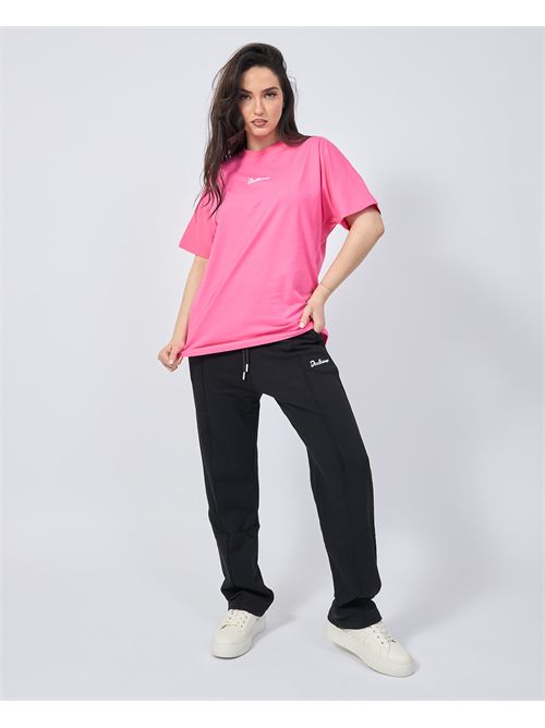 Disclaimer fuchsia t-shirt with logo on the back DISCLAIMER | DS54913FUCSIA/BIANCO