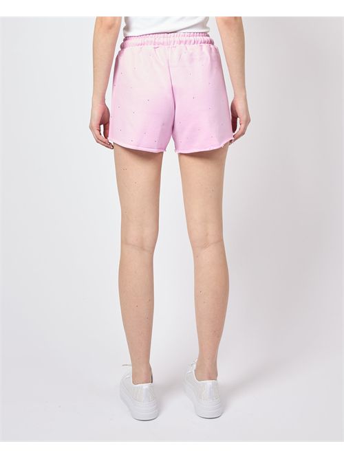 Shorts in felpa Disclaimer con elastico e coulisse DISCLAIMER | DS54932ROSA