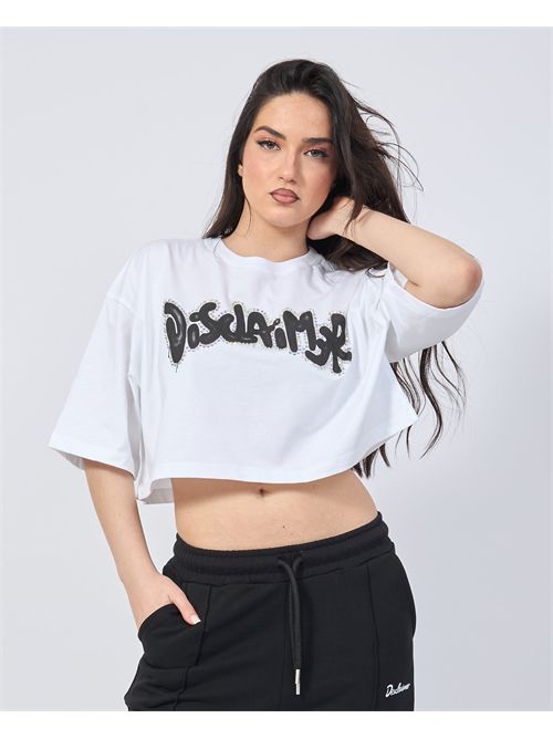 T-shirt donna Disclaimer cropped fit DISCLAIMER | DS54933BIANCO