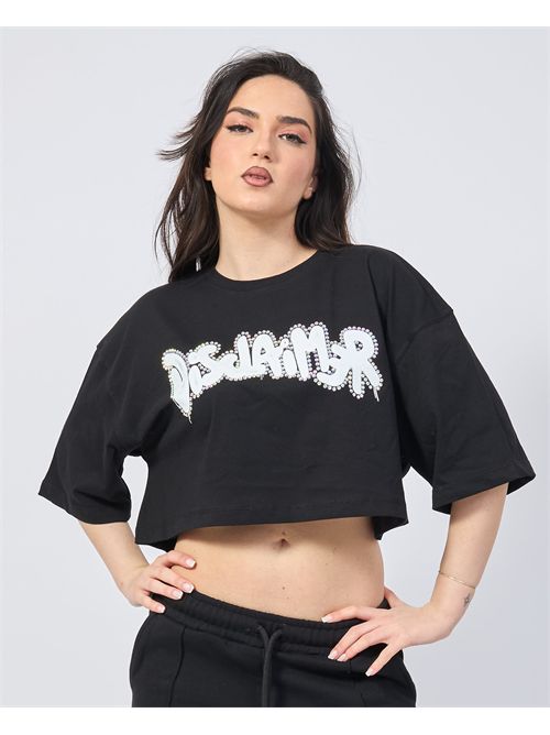 T-shirt donna Disclaimer cropped fit DISCLAIMER | DS54933NERO