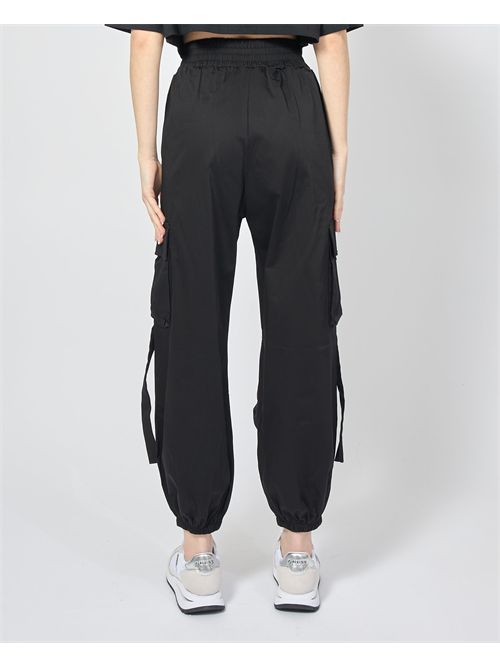 Pantaloni cargo donna Disclaimer con lacci DISCLAIMER | DS54936NERO