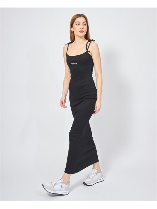 Disclaimer black long dress with logo DISCLAIMER | DS54938NERO