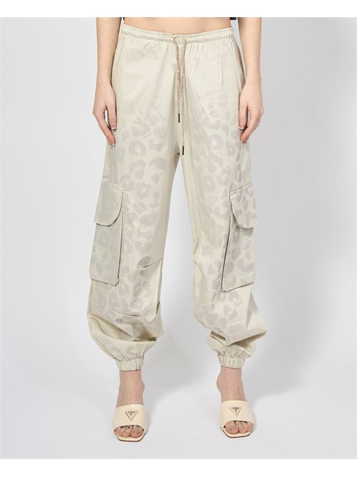 Pantalon cargo pour femme Avertissement Imprimé animal DISCLAIMER | DS54969SAFARI