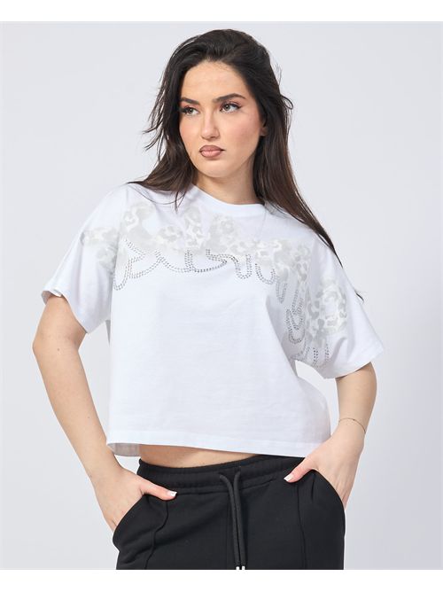 Disclaimer women's t-shirt with sequins DISCLAIMER | DS54981BIANCO