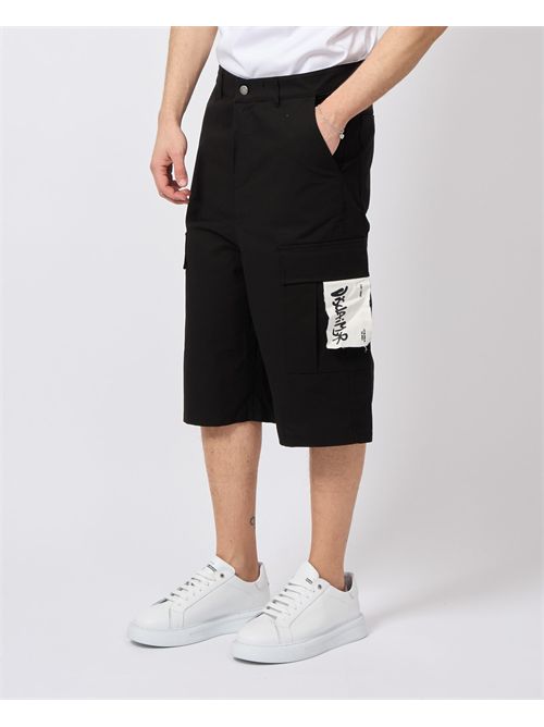 Bermuda lungo Disclaimer stile urban DISCLAIMER | DS55022NERO