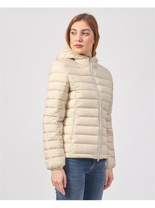 Atlantic Ecoalf women's down jacket with hood and logo ECOALF | WGAJKATLAN0987223