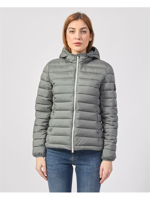 Atlantic Ecoalf women's down jacket with hood and logo ECOALF | WGAJKATLAN0987309