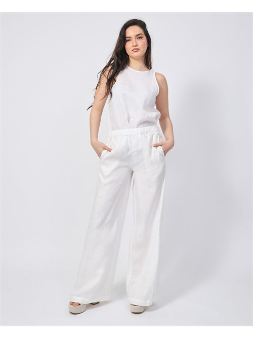 Ecoalf women's trousers in linen blend ECOALF | WGAPAMOSS00710000