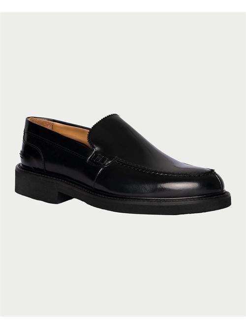 Exton Men's Moccasins Abraded Black EXTON | 2104NERO