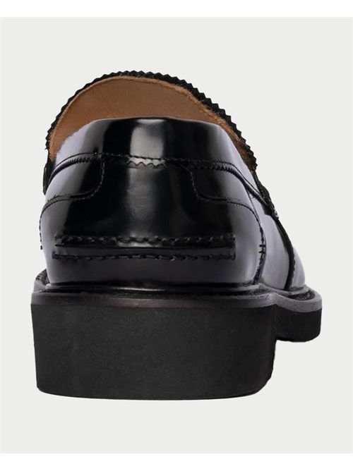 Exton Men's Moccasins Abraded Black EXTON | 2104NERO