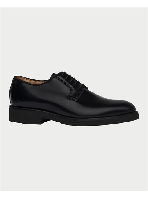 Derby Exton Uomo Pelle Di Vitello Abrasivato Nero EXTON | 2193NERO