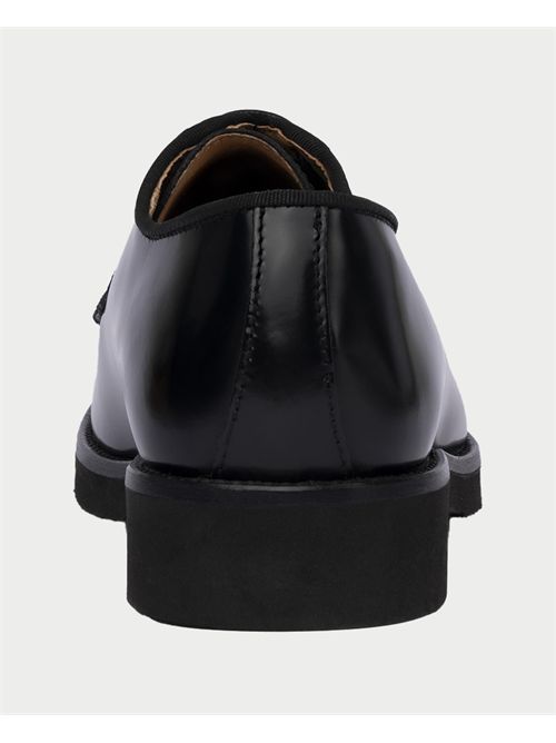 Derby Exton Uomo Pelle Di Vitello Abrasivato Nero EXTON | 2193NERO