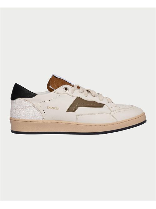 Baskets Exton pour hommes en cuir de veau beige EXTON | 5701