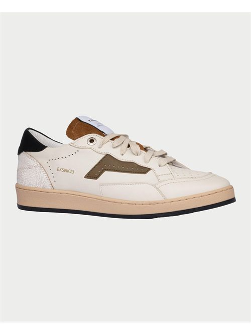 Baskets Exton pour hommes en cuir de veau beige EXTON | 5701