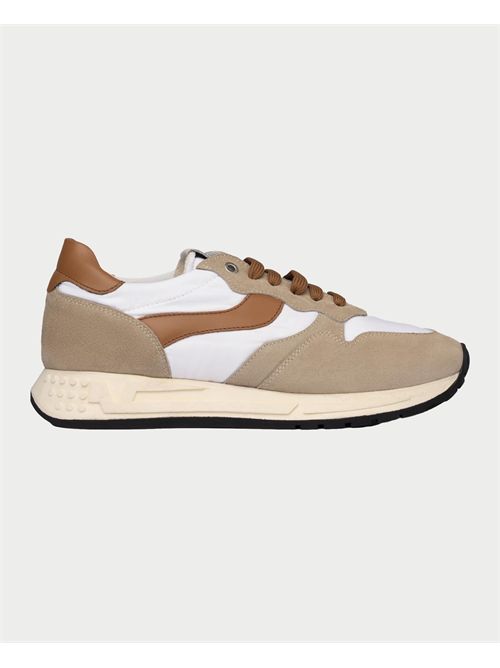 Exton Men's Sneakers Suede and Beige Fabric EXTON | 6355