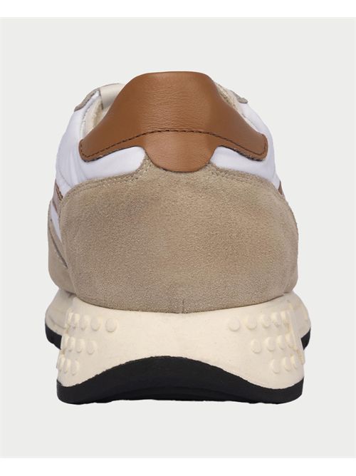 Exton Men's Sneakers Suede and Beige Fabric EXTON | 6355