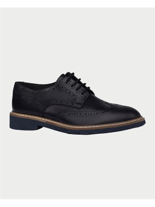 Exton Men's Derby Shoes in Leather EXTON | 8142BLU