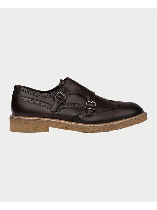 Derby Exton Men's Chestnut Calfskin EXTON | 8143CASTAGNA