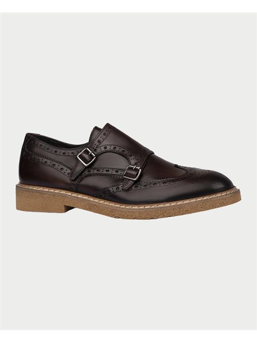 Derby Exton Men's Chestnut Calfskin EXTON | 8143CASTAGNA