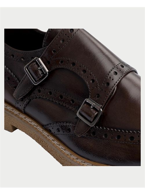 Derby Exton Men's Chestnut Calfskin EXTON | 8143CASTAGNA