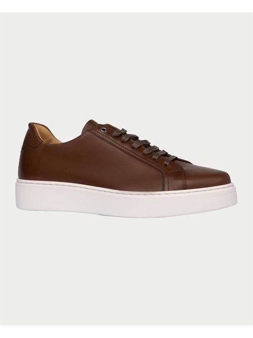 Exton Men's Sneakers Leather Wood EXTON | 831LEGNO