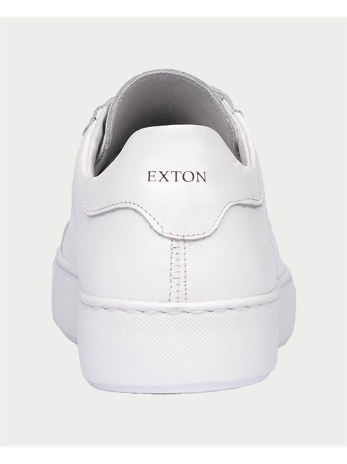 Scarpa Sneakers Exton Uomo Pelle Bianca EXTON | 83BIANCO