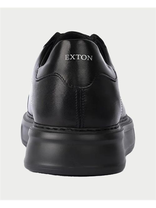 Men's Sneakers Calf Nappa Black EXTON | 988NERO