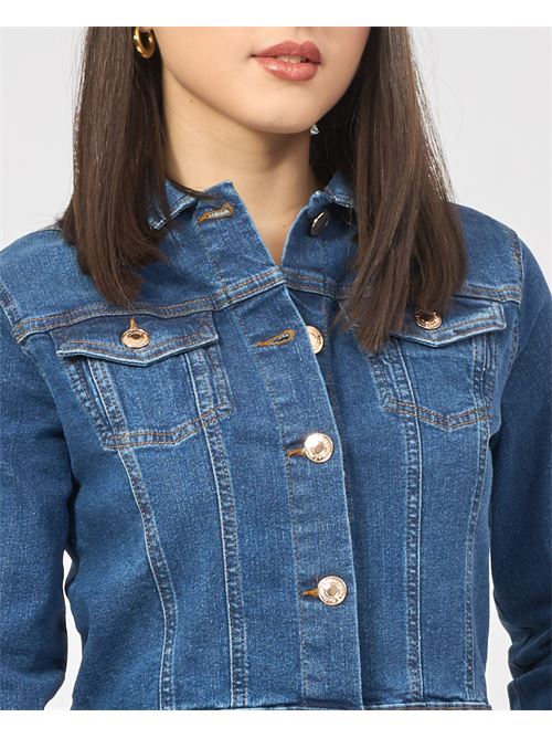 Giubbino corto donna in denim Fracomina FRACOMINA | FP25SJ4001D46093349