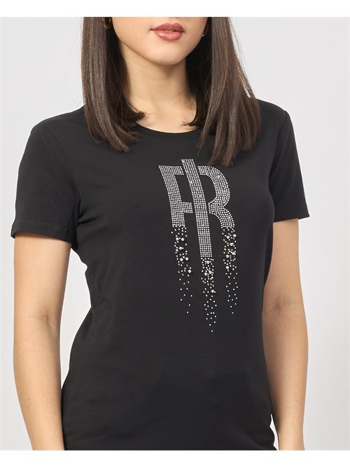 Fracomina cotton jersey T-shirt with logo FRACOMINA | FP25ST3004J401N5053