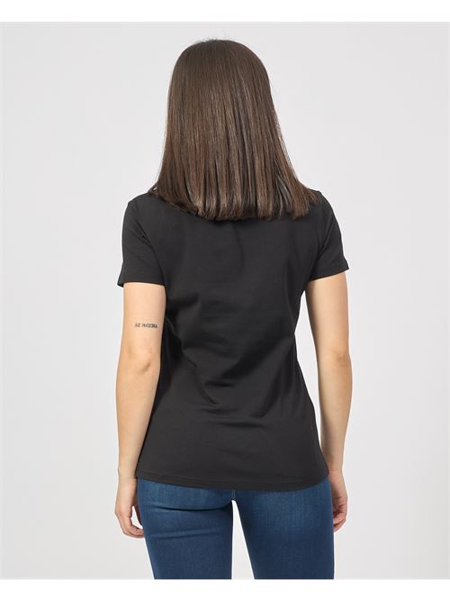 Fracomina cotton jersey T-shirt with logo FRACOMINA | FP25ST3004J401N5053